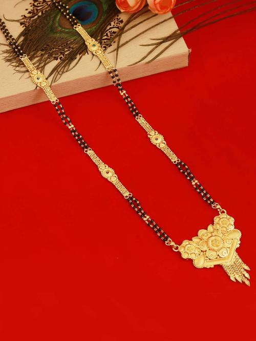 gold plated metal mangalsutra - 18390057 - Very Small Image - 1