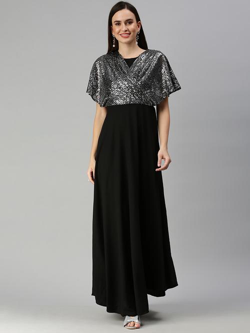 women's foil print dress - 18390455 - Very Small Image - 1