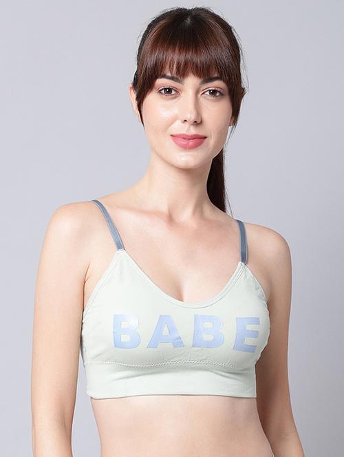 lightly padded graphic bralette bra - 18390721 - Very Small Image - 1