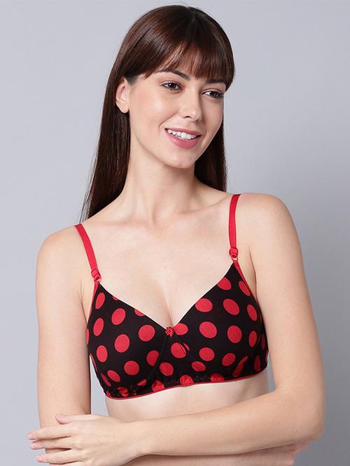 red polka dot t-shirt bra - 18390741 - Very Small Image - 1