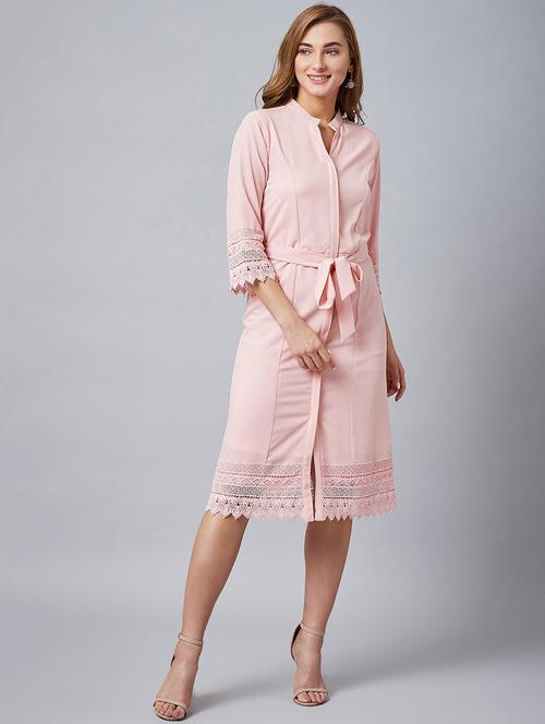 three quarter sleeved shift dress - 18391882 - Very Small Image - 1