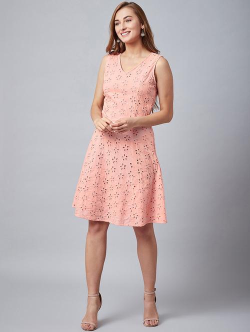 sleeveless self-designed a-line dress - 18391884 - Very Small Image - 1