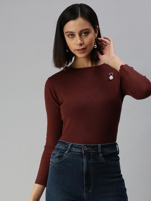 long sleeved solid regular top - 18392058 - Very Small Image - 1