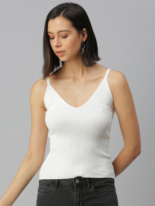 cami neck solid top - 18392142 - Very Small Image - 1