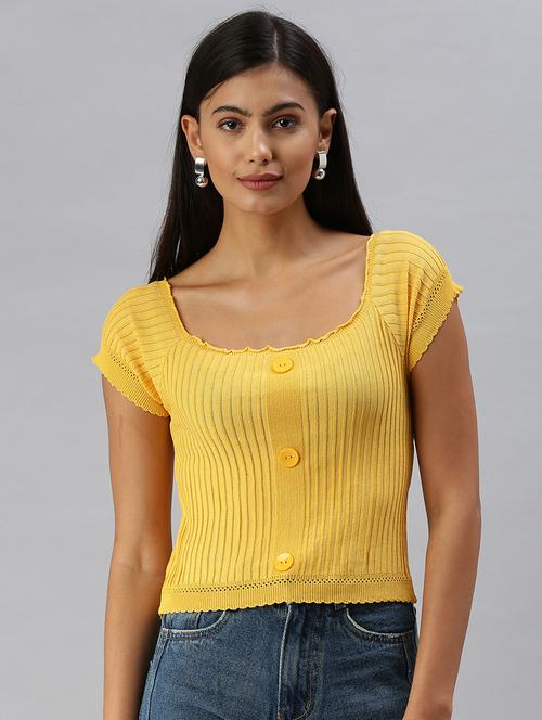 off shoulder solid top - 18392196 - Very Small Image - 1