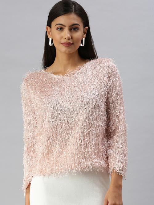 fur embellished regular top - 18392228 - Very Small Image - 1