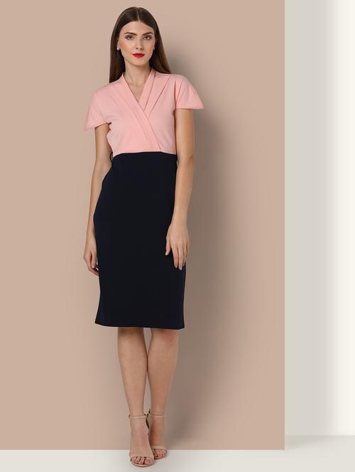 cap sleeved solid bodycon dress - 18392453 - Very Small Image - 1