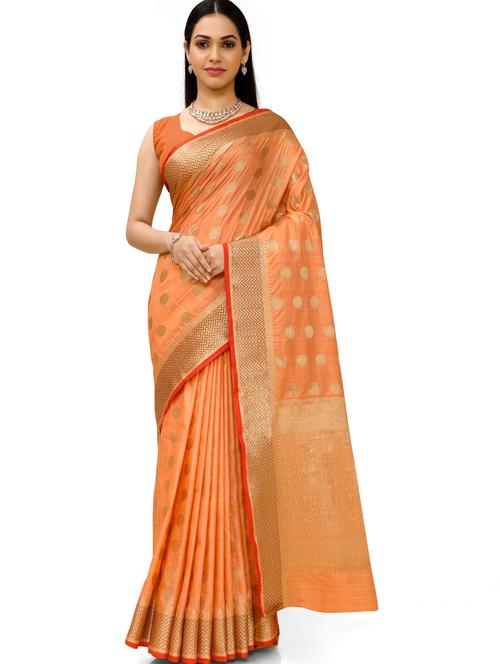 self design woven saree - 18392756 - Very Small Image - 1