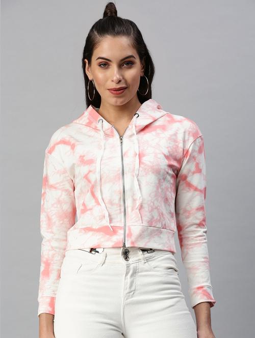women tie & dye hooded sweatshirt - 18392971 - Very Small Image - 1