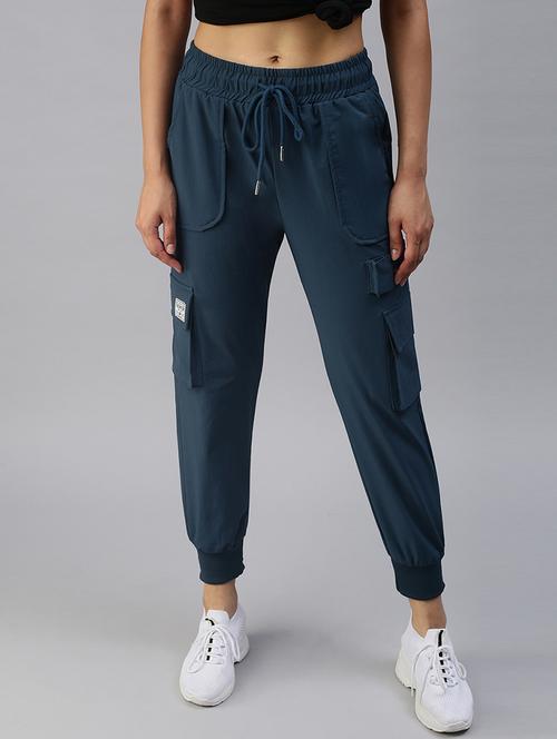 drawstring waist solid jogger - 18393009 - Very Small Image - 1