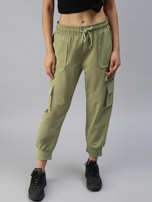 drawstring waist solid jogger - 18393010 - Very Small Image - 1