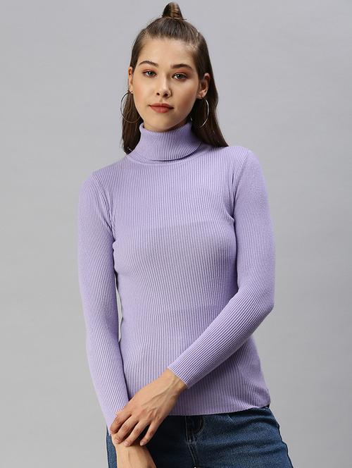 high neck solid regular top - 18393030 - Very Small Image - 1