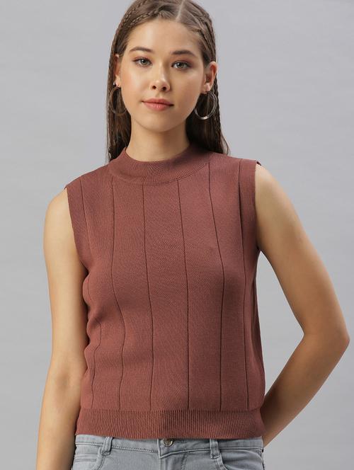sleeveless solid regular top - 18393085 - Very Small Image - 1