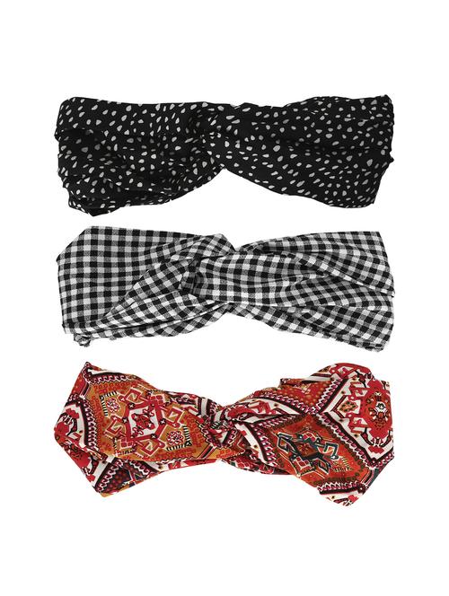multi-color printed knot design headbands pack of 3 - 18393112 - Very Small Image - 1