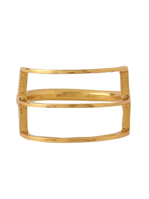 gold brass finger ring - 18393282 - Very Small Image - 1