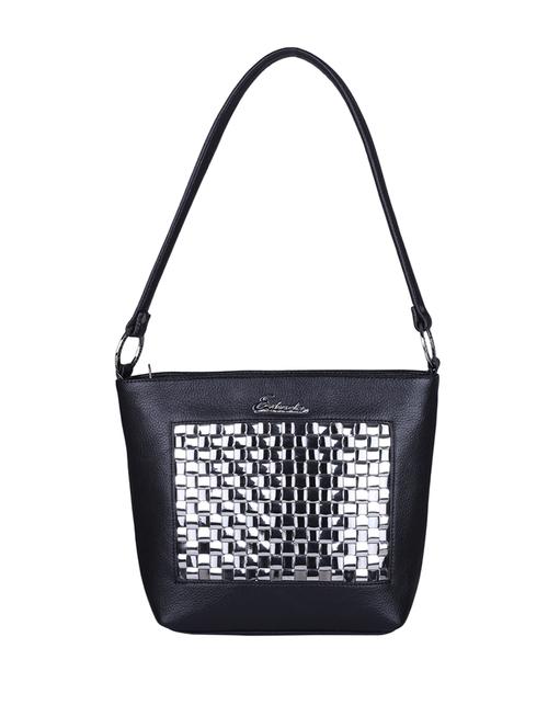 black leatherette (pu) handbag - 18394520 - Very Small Image - 1