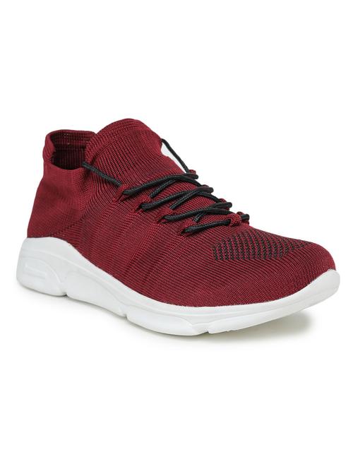 women maroon lace-up sports shoe - 18394568 - Very Small Image - 1