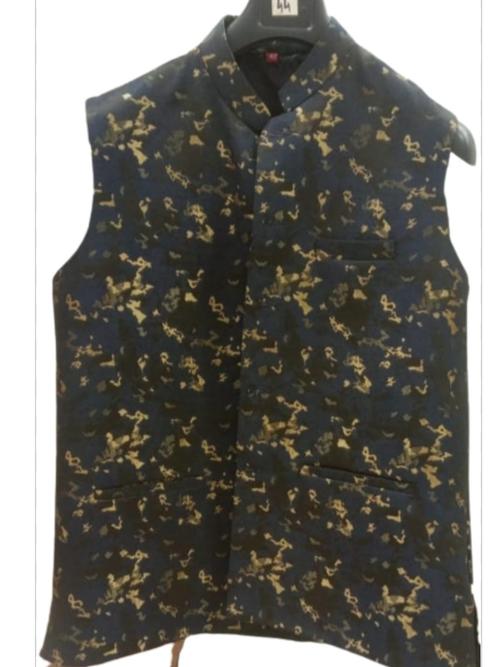 men brocade waist coat - 18394799 - Very Small Image - 1