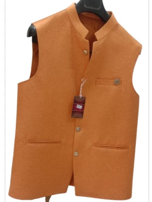 men brocade waist coat - 18394805 - Very Small Image - 1
