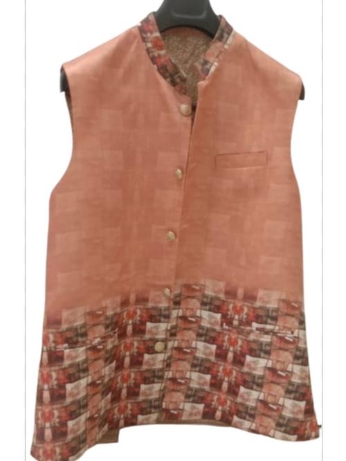 men brocade waist coat - 18394806 - Very Small Image - 1
