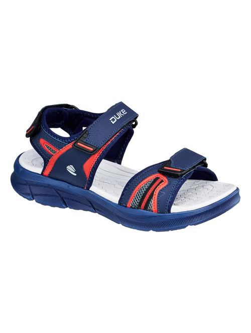navy synthetic & mesh back strap floaters - 18395015 - Very Small Image - 1