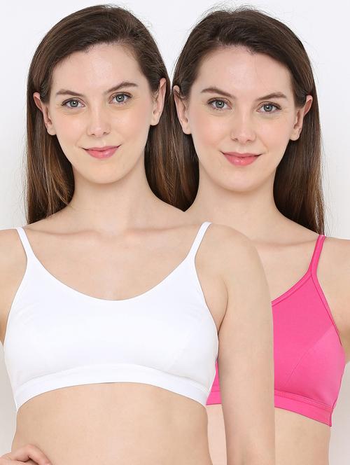 set of 2 pcs solid bralette - 18395544 - Very Small Image - 1