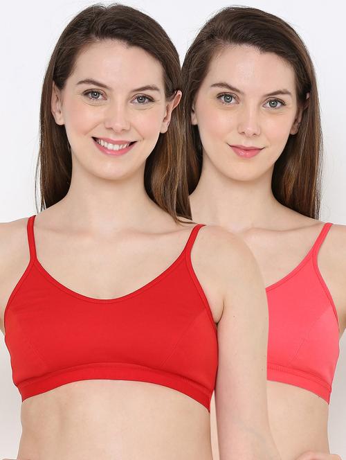 set of 2 pcs solid bralette - 18395568 - Very Small Image - 1