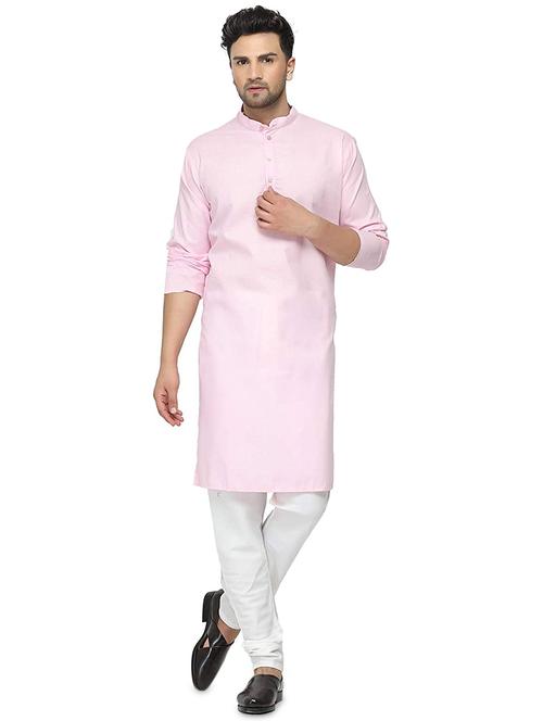 pink solid kurta - 18395583 - Very Small Image - 1
