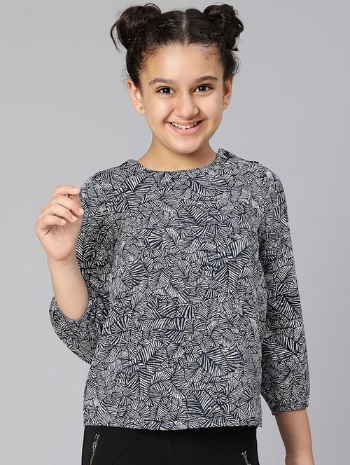 girls round neck top - 18395709 - Very Small Image - 1