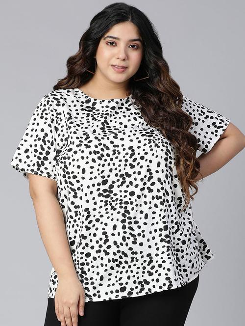round neck printed top - 18395790 - Very Small Image - 1