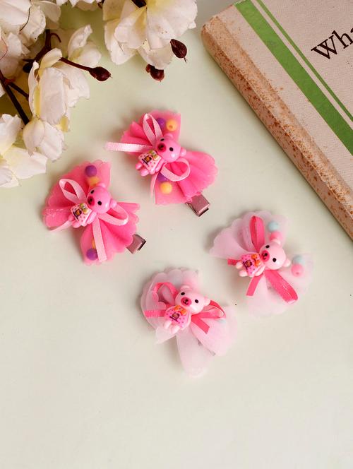 set of 4 bow cartoon alligator hair clip - 18395816 - Very Small Image - 1