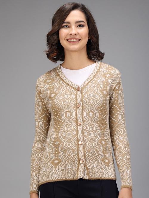 long sleeved printed cardigan - 18396114 - Very Small Image - 1