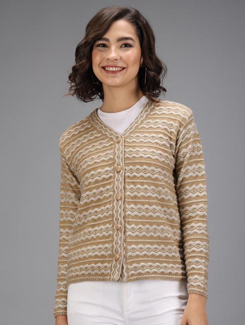 long sleeved printed cardigan - 18396118 - Very Small Image - 1