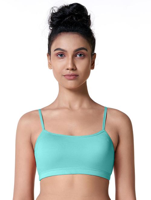 light blue solid minimizer bra - 18396276 - Very Small Image - 1