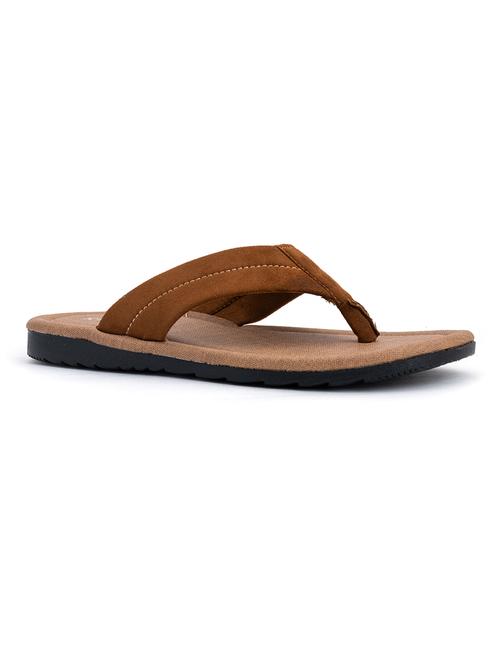 tan synthetic & mesh slip on slippers - 18396601 - Very Small Image - 1