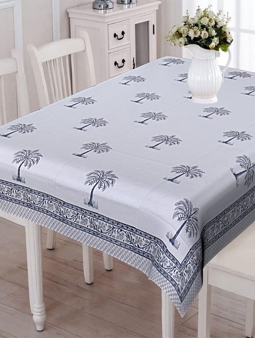 texstylehome thick cotton 4 seater block print table cloth - 18397149 - Very Small Image - 1