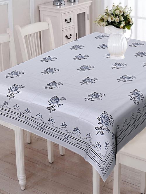 texstylehome thick cotton 4 seater block print table cloth - 18397151 - Very Small Image - 1