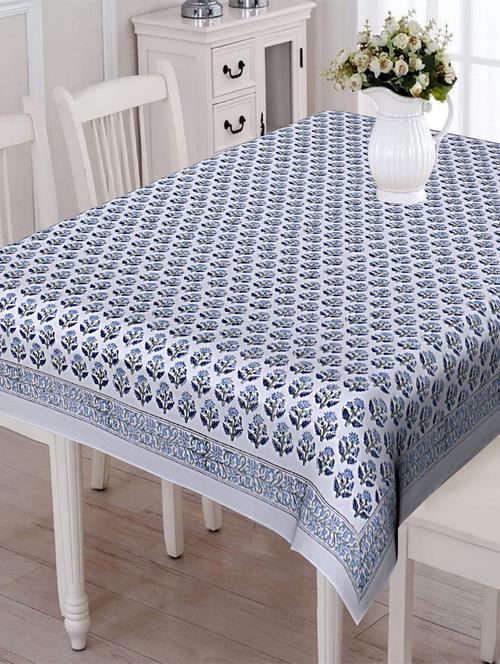 texstylehome thick cotton 6 seater block print table cloth - 18397154 - Very Small Image - 1