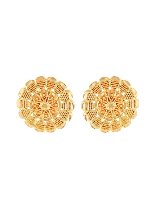 gold brass studs earring - 18397501 - Very Small Image - 1