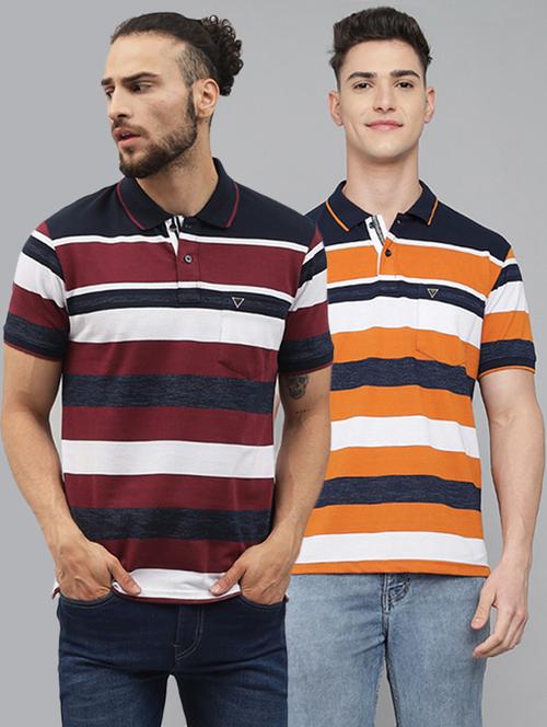 set of 2 printed polo t-shirt - 18397528 - Very Small Image - 1