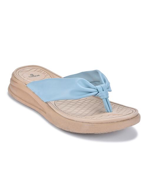 blue synthetic slippers flip flops - 18397782 - Very Small Image - 1
