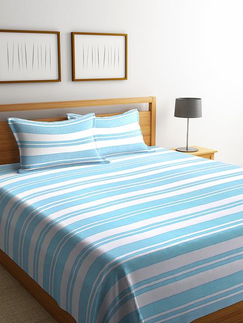 klotthe parrotgreen woven design bed cover with 2 pillow covers - 18399134 - Very Small Image - 1