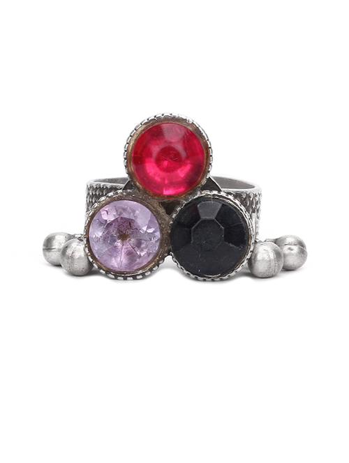 silver handcrafted ring - 18399314 - Very Small Image - 1