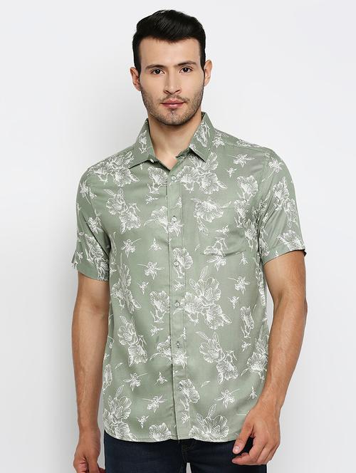mens florals casual shirt - 18399682 - Very Small Image - 1