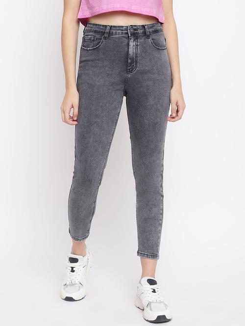 high rise stone washed jean - 18399767 - Very Small Image - 1