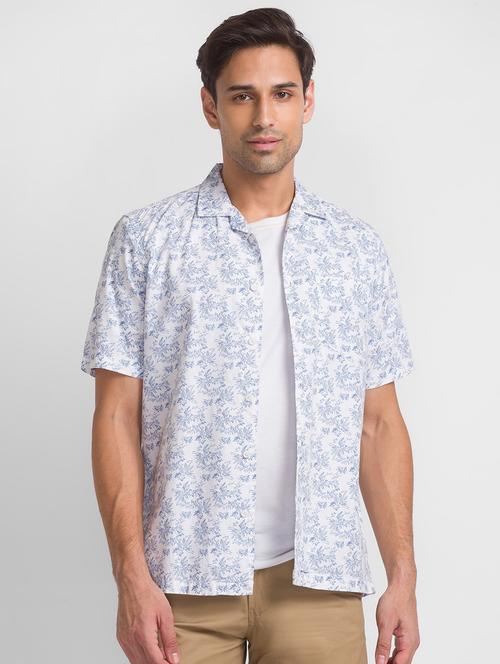 mens florals casual shirt - 18399901 - Very Small Image - 1