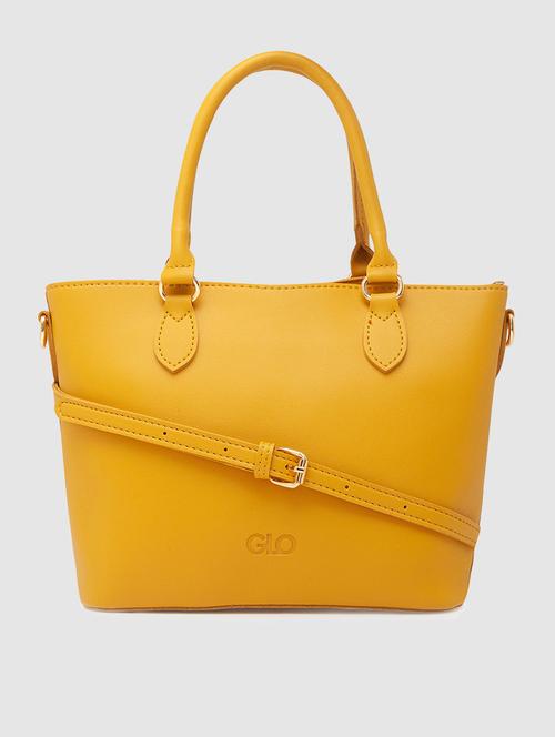 yellow solid regular handbag - 18400053 - Very Small Image - 1