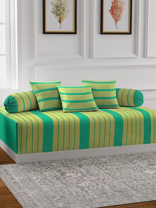 klotthe green cotton diwan sets - 18400101 - Very Small Image - 1