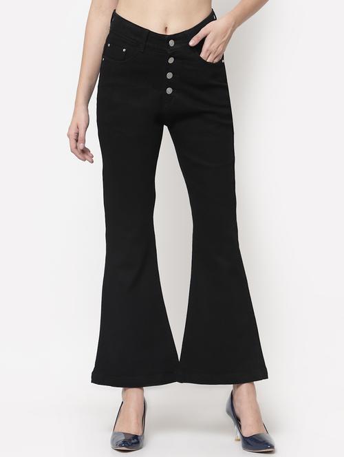 high rise plain bootcut jean - 18400406 - Very Small Image - 1