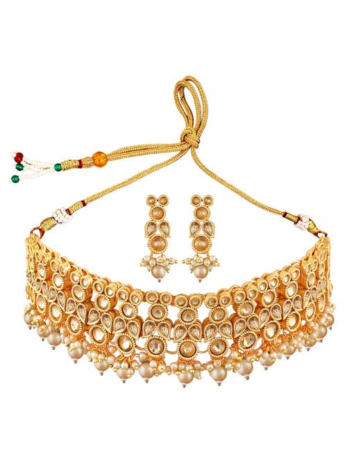 gold plated necklaces and earring - 18401431 - Very Small Image - 1